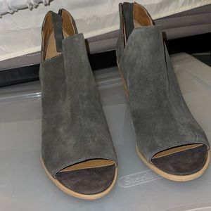 open toed heeled boots